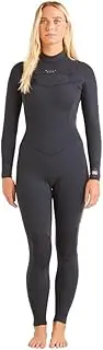Billabong Womens Salty Dayz 4/3mm GBS Chest Zip Wetsuit - Black - Thermal Warm Heat Layer Layers Easy Stretch -