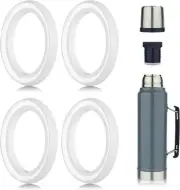 4Pcs Replacement Gaskets for Stanley Cup, Silicone Seal Ring for Thermos Lid Com