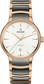 [Rado] Centrix Automatic White Dial, Date Display at 6 o'clock Rose Gold and Silver Bracelet, Swiss Automatic Movement, White, Dress