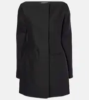 [Jacquemus] Jacquemus Spalla wool and silk minidress UK 10 black