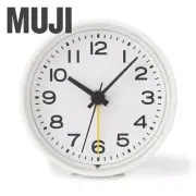 MUJI Analog Alarm Clock with Silent Sweep Second-hand