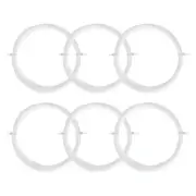 6Pcs 10M Badminton Racket String High Elastic Nylon Racquet String, White