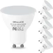GU10 LED Bulbs, 6 Watt Equivalent to 50W Halogen Light Bulb,Non-Dimmable,6500K C