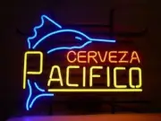 Cerveza Pacifico Swordfish Neon Light Sign 17"x14" Beer Gift Bar Lamp Glass