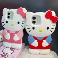 在飛比找蝦皮購物優惠-3d立體可愛hello Kitty手機殼適用於蘋果iPhon