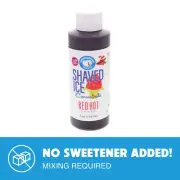 Hypothermias RED HOT Flavor Syrup Snow Cone machine Concentrate UNSWEETENED