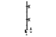 Activiva Dual-Screen Articulating Vertical Monitor Arm for 13-22" Screens- Black