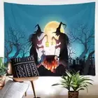 Ghost Festival Moon Tree 3D Wall Hang Cloth Tapestry Fabric Decorations Decor
