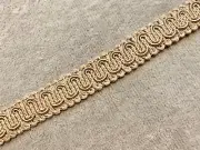 Tan 3/4" Gimp Trim Upholstery Crafts Sewing Lampshades Pillows Sold By Yard