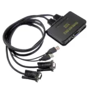 2-Port USB KVM VGA Switcher Switch for Computer Video Monitor Mouse Keyboard