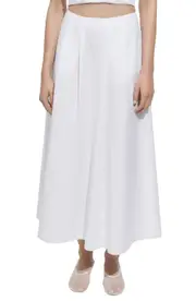 MANGO Flared Skirt in White at Nordstrom, Size Large