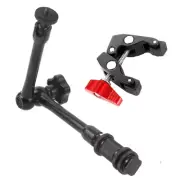 BGNING Friction Articulating Magic Arm Bracket 11Inch Cold Shoe for DSLR Camera