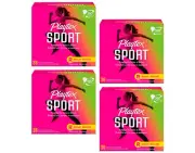 Playtex Sport Regular Absorbency Tampons, Unscented, 36 ct. - Pack of 4