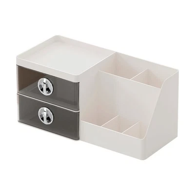 Makeup Organizer with Clear Drawers, Plastic Skincare Organizers for Vanity6259