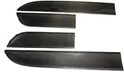 4pcs Carbon Fiber Door Panel Side Skirt Molding Trim Guard Plate Cover Bumper Seal Strip Splitter Compatible for Porsche Macan 2014-2023