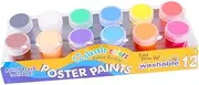 Vaguelly 12 Finger Painting Pigment Set 20ml Washable Painting Kit Non-toxic Finger Palm Paint for Children's Crafts Decorations