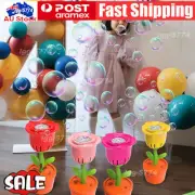 Automatic Flower Bubble Machine,Sunflower Bubble Makers Bubble Toys With Music↯