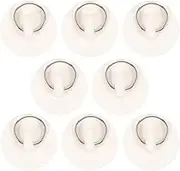 FOYTOKI Rubber Bathtub Stoppers Set of 8 Drain Plugs for Sink Bath with Rings for Hair Debris Blockage