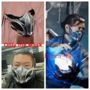 Replica Mortal Kombat NOOB SAIBOT Half Mask Sub-Zero Cosplay Prop FRP Mask Gifts