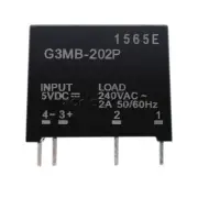 2PCS G3MB-202P DC-AC PCB SSR Solid State Relay Module In DC 5V to Out AC 240V 2A
