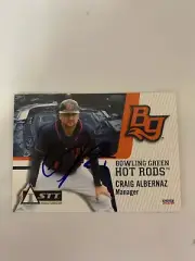 Craig Albernaz 2018 Signed Bowling Green Hot Rod Team Card
