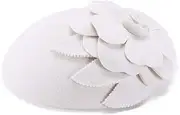 [Lawliet] Womens Dressy Fascinator Beret Wool Felt Pillbox Hat Wedding Occasion Headpiece A083