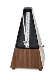 Wittner Taktell W812K Pyramid Style Mechanical Metronome with Bell - Mahogany
