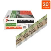 Paslode Framing Nails 2" x 0.113-Gauge 30° Paper Tape Galvanized (2,000 per
