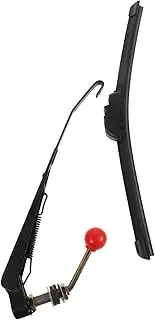Manual Windshield Wiper for Utvs Motorcycles Durable to Wiper Blades with Hand Crank for Easy Installation Improved Visibility Tough Conditions