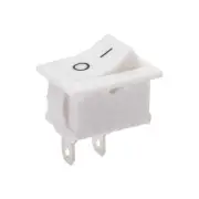 Mini Boat Rocker Switch White Toggle Switch ON/OFF AC 250V/6A 125V/10A