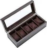 Jewelry Box- Watch Box Wooden Jewellery Storage Display Case Watches Cufflink Organizer With Removable Cushions FANDIAO