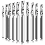 10X CNC Router Bit Tungsten Single Flute Router Bit 1/8"Shank Carving Router◇Bit