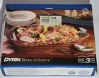 Vintage Pyrex Bake And Serve Warmables 3 Piece Set Corning 9" X 13" Dish New