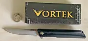 NEW Vortex Bootlegger Pocket Knife Smooth Ball Bearing Flipper EDC Pocket Clip