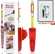 Picture Hanging Tool With Level - All in One Portable Kit for Hanging Pictures, Mirrors, TVs, and Shelves