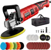 Buffer Polisher, 1600W 7 Inch/6 Inch Polisher for Car Detailing, Wax Machine, 7