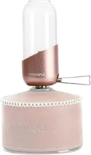 Fire-Maple Fire Maple Orange Camping Light, Propane Lamp,Gas Lantern, Glass Lampshade & Windproof, NO Mantles Needed, Brightness Adjustable, Heating, Camping Atmosphere &Bright Flames Uni size