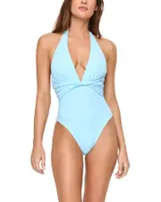 L*Space Coast To Coast Plunging Neck Swimsuit