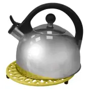 Sunflower Heavy Weight Cast Iron Trivet, (Single) Yellow