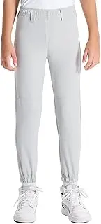 [DEVOROPA] 2T/3T/4T/5T to Big Kids Youth Boys Baseball Pants Girls Softball Pants Fast Pitch Tee Ball Practice Pants Pockets