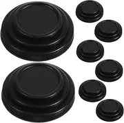 ABOOFAN 8 Pcs Black Door Shock Pads Car Anti-collision Stickers Car Door Shock Absorbing Cushion Silica Gel Door Crash Mats