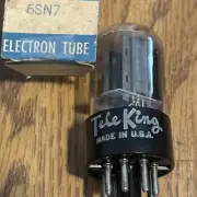 NOS Tele King GE 6SN7 GTA Tube General Electric Electron Vacuum Preamp Audio