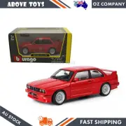 Bburago 1:24 Scale 1988 BMW 3 Series E30 M3 Red Diecast Model Car