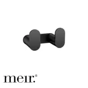 Meir Curvae Double Robe Hook - Matte Black