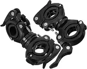 BCOATH 2Pcs Cane Holder for Mobility Scooters Wheelchairs Lightweight Crutch Storage Brackets Rotatable Design Suitable for Elderly Disabled Use