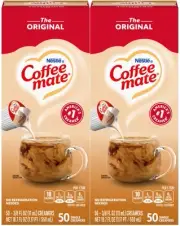 Nestle Liquid Coffee Creamer Singles, Original, 50 Ct Box (Pack of 2)