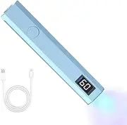 Générique Handheld UV Light for Nails, Small Rechargeable Nail Curing Pen, LED Display & 2 Timers, Portable Glue Dryer, Professional Cordless Lamp, Compact & Travel-Friendly, Perfect for Women