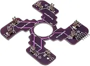 Perfeclan Microswitch PCB Joystick Parts for Jlf PCB PC Game Accessories Arcade Stick Microswitch Board Repair Part for Tp-ma, Violet