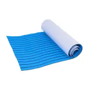 240 x 90cm EVA Foam Marine Boat Faux Teak Flooring Yacht Sheet Decking Mat Blue