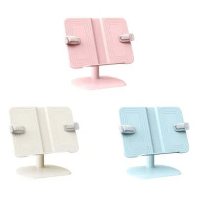 Foldable Desk Book Holders Book Display Stand Book Reading Stand with Page Clips